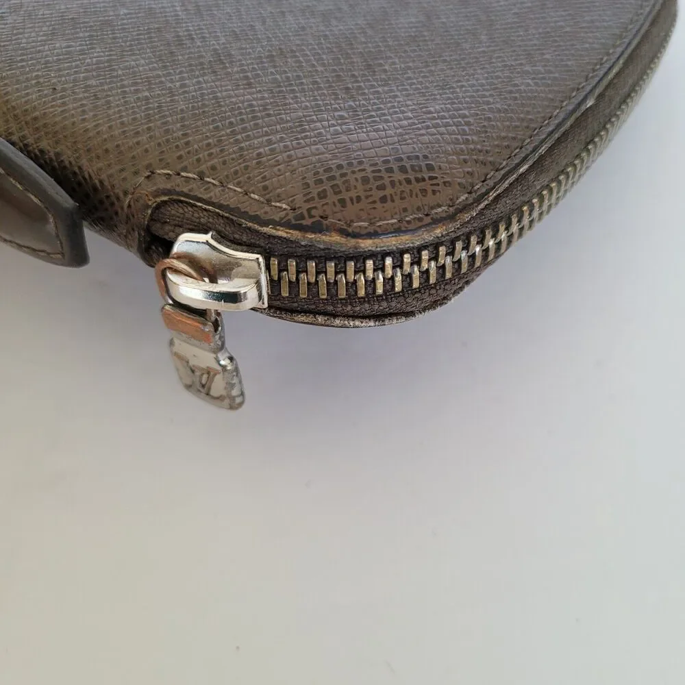 LOUIS VUITTON‎ LV Brown Zip Around Wallet Organizer Atoll Large Clutch Unisex